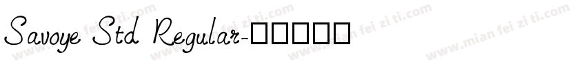 Savoye Std Regular字体转换